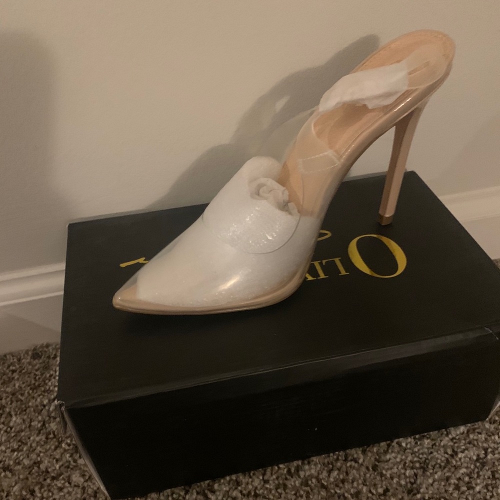 Clear heels
